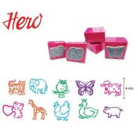 ราคา Hero ตรายางชุดระบายสี 5 Stamper 1 ชุด (1792084493)
