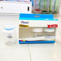 ราคา แพ็ค3ขวด เพียวรีน ขวดนมคอกว้าง 4 ออนซ์ พร้อมจุกนม เบอร์ S PUREEN TRITAN Baby Bottles (7880157429)