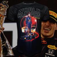 ราคา Fashion เสื้อยืด คอกลม T shirt Formula One เสื้อฟอร์มูลาวัน สำหรับแฟนคลับ Red Bull Racing FM0010 รุ่น Max Verstappen 1 Tee (20610618724)