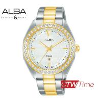 ราคา ผ่อนชำระ สูงสุด 10 เดือน Alba Ladies White Patterned นาฬิกาข้อมือผู้หญิง สายสแตนเลส รุ่น AH7V34X1 (13174888135)