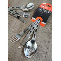ราคา GSI Glacier Stainless 3 Pc Ring Cutlery ชุดช้อนส้อมมีด สแตนเลส แข็งแรง by Jeep Camping (18825198661)