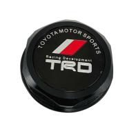 ราคา 1PCS TRD Racing สีดำฝาครอบน้ำมันเครื่องยนต์ฝาครอบถังน้ำมันอลูมิเนียมสำหรับ TOYOTA (9600349048)