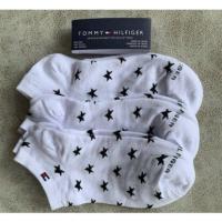 ราคา TOMMY HILFIGER embroidery logo 100 cotton Mens socks 3 pairs of a box (15135090187)
