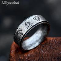 ราคา Liliyawind สไตล์เกาหลีเรียบง่ายเงินโบราณแหวนลายกราฟฟิกสามเหลี่ยมสแตนเลสสตีลสำหรับผู้ชาย T1R เครื่องประดับ (16985173029)