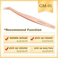 ราคา GEVIMAZE แหนบทองคำสีกุหลาบขนตาแหนบความแม่นยำสูง Peralatan Rias กันแหนบแบบคงตัวแบบคลาสสิกระดับมืออาชีพ (20582462976)