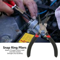 ราคา Internal Straight Circlip Pliers Carbon Steel Rubber Snap Ring Pliers with Non Slip Handle 5in (14685634312)