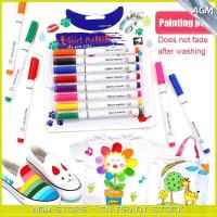 ราคา creative art Fabric Markers Pens Permanent Paint Marker Fabric Pen 8 Colors Art Markers for Clothes Canvas T shirt Shoes Artist Inks Paints (10193141774)