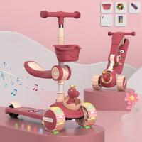 ราคา Meet tu สกุดเตอร์เด็ก สกู๊ตเตอร์ พับ ดนตรี วงล้อแฟลช ล้อมี ขาไถ ปรับนั่งได้ยืนได้ Scooter ของเล่นเด็ก 2 6 ขวบ (21280478300)