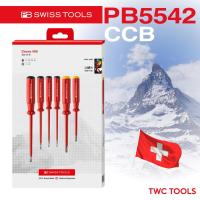 ราคา PB Swiss Tools ชุดไขควงกันกระแสไฟฟ้า 6 ตัว รุ่น PB 5542 ชุดไขควงกันไฟ บรรจุกล่องกระดาษ แกนหุ้มฉนวนกันไฟได้ถึง AC 1000V DC 1500V Swiss Made PB5542 (21103938281)