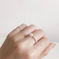 ราคา Winterwinter Jewelry Silver925 เครื่องประดับเงินแท้ เงินแท้925 แหวนเกลียวมินิมิอล แหวนมุก สไตล์เกาหลี (1876516935)