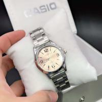 ราคา New ใหม่ล่าสุด นาฬิกาข้อมือผู้หญิงแฟชั่น casio สีใหม่ นาฬิกาคาสิโอสายสแตนเลสแท้ ปัดเรียบรุ่นขายดีกันน้ำได้ ฟรี ถ่านสำลอง (17470017722)