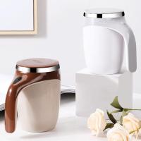 ราคา แก้วชงอัตโนมัติ แก้วชงกาแฟ โถปั่นอัตโนมัติ แก้วน้ำอัตโนมัติ AUTO STIRRING MUG แก้วปั่นพกพา ขนาด380มล แก้วปั่นไฟฟ้า แก้วปั่นอัตโนมัติ USB ชาร์จอัตโนมัติ Self Stirring Magnetic Mug (15001978671)