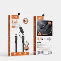 ราคา สายชาร์จ สาย ชาร์จเร็ว 2 in 1 60W 20W Type C Cable Fast Charging USB Cable Type C สาย สำหรับไอโฟน สายเคเบิลข้อมูล (20814735044)