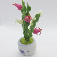 ราคา กระถางต้นแก้วมังกรดินปั้น สูงประมาณ 4 นิ้ว (19085192210)