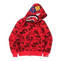 ราคา 2023 NEW2023 A Bathing Ape Camouflage Jacket Shark Head Full Zip Sweats Hoodie สีดำสีขาวสีเทาสีน้ำเงินสีแดงสีเขียว (20122168838)