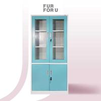 ราคา ตู้เหล็กบานเปิดสูงบนกระจก ทึบล่าง ตู้เหล็กบานเปิด ตู้เหล็กคุณภาพดี (12969514457)