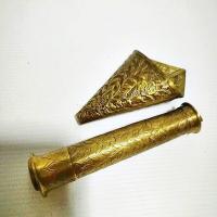 ราคา ตะบันหมากตอกลาย 5 5 นิ้ว และซองพลูทองเหลืองตอกลาย แพ็กคู่ (8953850210)