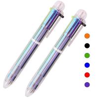 ราคา ปากกาหลายสี ปากกาลูกลื่น 6 สี เครื่องเขียน ปากกาลูกลื่นแบบกด ปากกา6สี ปากกาหลายหัว ปากกาหลายสีในแท่งเดียว (18561779690)