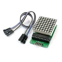ราคา MAX7219 IC Driver Module โมดูลแสดงผล LED Dot Matrix 8x8 ขนาด 40mm x 40mm สาย Jumper (623756720)