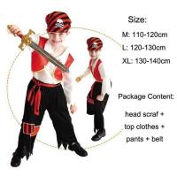 ราคา Purim ชุดโจรสลัดสำหรับเสื้อเด็กเครื่องแต่งกายวันฮาโลวีนสุดหรูสำหรับเด็กผู้หญิงเด็กเด็กผู้ชายน่ารักเครื่องแต่งกายโจรสลัดของแคริบเบียน (19752720331)