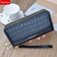 ราคา กระเป๋าสตางค์ผู้หญิงคลัทช์2022ใหม่ซิปคู่ลายจระเข้ยาวหนัง PU กระเป๋าความจุขนาดใหญ่สองชั้นกระเป๋าโทรศัพท์มือถือ (16947847243)