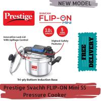 ราคา Prestige Svachh FLIP ON Mini SS Pressure Cooker 18 cm 3 L with Glass Lid 20165 (15869614826)