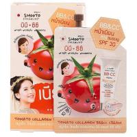 ราคา Smooto Tomato Collagen White Serum 10g สมูทโตะ โทเมโท คอลลาเจน ไวท์ เซรั่ม ยกกล่องX6ซอง (19535600804)