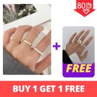 ราคา FINE TOO แหวนแฟชั่นผู้หญิง แหวนแฟชั่น ลายผีเสื้อ 2ชิ้น (9103699555)