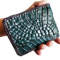 ราคา Thai Complex Best Seller Pay At Home Crocodile Genuine Leather dark green หนังจระเข้แท้ๆ สีเขียว มรกต กระเป๋าสตางค์ 2 พับ หนังจระเข้เเท้สีเขียวเข็มสดใส (9875124298)