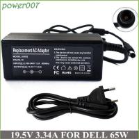 ราคา ตัวแปลงที่ชาร์จไฟฟ้ากระแสสลับสำหรับคอมพิวเตอร์พกพาสำหรับ PA 12 Dell 19 5V 65W 3 34A ได้6000 1420 6400 LA65NS1 00มี PA 12 PA12 YD637 (19972243082)
