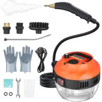 ราคา จัดส่งเร็ว ที่ทำความสะอาดไอน้ำมีด้าม2500W อัปเกรดเครื่องยนต์ทำความสะอาดไอน้ำแรงดันสูงพร้อมแปรง3ตัวสำหรับใช้ในบ้านเครื่องอบไอน้ำพกพาสำหรับทำความสะอาดกระเบื้องยาแนวรถยนต์ห้องนั่งเล่นห้องครัวห้องน้ำ (200