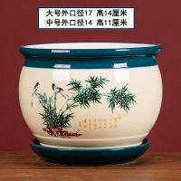 ราคา ร้าน Qivtix กระถางดอกไม้ขนาดใหญ่เซรามิกพร้อมถาดสับปะรดสีเขียวขนาดใหญ่Chlorophytum Comosumกระถางดอกไม้ที่เรียบง่ายและอ้วน (20502457721)