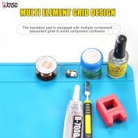 ราคา JOYSO แผ่นรองโต๊ะทำงานสถานีงานสำหรับโทรศัพท์มือถือคอมพิวเตอร์ซิลิโคนแม่เหล็กซ่อมแผ่นประสาน (20374332987)