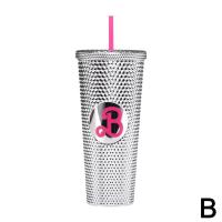 ราคา 2 Colors Barbie Style Double Wall Cup With Straw Creative 700ML Tumbler I2D7 (19970747140)