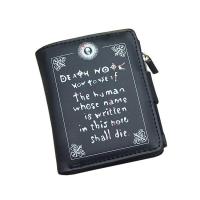 ราคา กระเป๋าสตางค์หนัง PU สีดำลายอะนิเมะ Death Note กระเป๋าใส่เหรียญออกแบบสั้นสำหรับผู้ชายผู้หญิงกระเป๋าที่เก็บรูปถ่ายบัตร (17455894147)