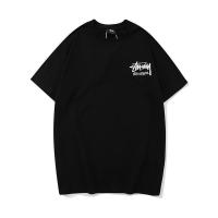 ราคา American STUˉSSYˉ mens and womens short sleeved 2023 summer trendy brand loose cotton versatile street T shirts for couples (20538100760)