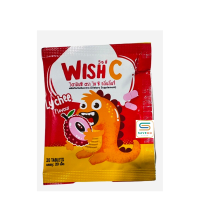 ราคา WISH C Lychee 20 เม็ด Patar วิตามินซี กลิ่นลิ้นจี่ เม็ดอมสำหรับเด็ก วันหมดอายุ 21 4 2025 ซอง 20 เม็ด (20603335139)