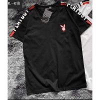 ราคา BIL เสื้อยืดผู้ชาย เสื้อยื้ด เสื้อยืดถูกๆ พร้อมส่ง เสื้อยืดเพย์บอย playboy งานปักหน้าอกสกรีนแขน (17175591519)