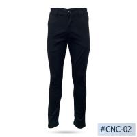 ราคา กางเกงชายผ้าชิโน ทรงกระบอก นิยมยีนส์ Niyom jeans สีดำ ผ้ายืด มีกระเป๋าหน้าหลัง รุ่น CNC 02 (20997805193)