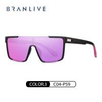 ราคา BRANLIVE DC แว่นกันแดด Mirrored Aviator Tiktok แว่นตาวินเทจ90s (19528015637)