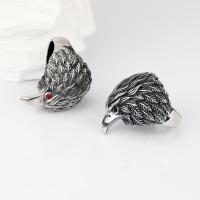 ราคา แหวนเหล็กไทเทเนียมหัวนกอินทรีดุร้ายวินเทจสำหรับสแตนเลสชายแหวนใส่นิ้วเหยี่ยวค็อกเทลอัญมณีพังค์โกธิคผู้ชาย (19517213460)