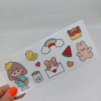 ราคา สติกเกอร์ ลายการ์ตูน น่ารัก ตกแต่ง DIY ราคา 1 แผ่น สติ๊กเกอร์การ์ตูนน่ารัก สติกเกอร์ไดคัท สติ๊กเกอร์ไดคัท (10729666202)