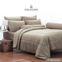 ราคา Fountain ผ้าปูที่นอน ฟาวเท้นต์ ขนาด 3 5 ฟุต จำนวน 3 ชิ้น 5 และ 6 ฟุต จำนวน 5 ชิ้น ลายสีพื้น ลายธรรมดา 1 (12562560656)