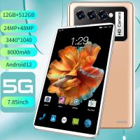 ราคา Cheap Android Tablet 7 85 Inch 4G 5G WiFi Network Dual SIM Card Suitable For Android 12 Computer System Smart Tablets 12G RAM 512G ROM Memory Dual Camera 3440 1040 Game Board 8000mah battery (13315703