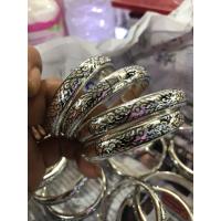 ราคา กำไลถมเงิน แท้100 หน้ากว้าง1CM ขนาดเส้นผ่าน ศก 5 0 6 0CM (15463848322)