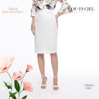 ราคา กระโปรงทรงแคบ LOFFICIEL Skirt กระโปรงทรงสอบผ้าจูบิลี่ สีขาว F9X4WH (17717084741)