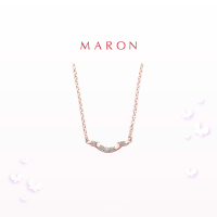 ราคา MARON Happy Smile Necklace สร้อยคอเงินแท้ ฝังพลอยแท้ (17885413058)
