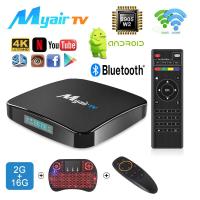 ราคา MYAIR ทีวีแอนดรอยด์9 0สมาร์ททีวีกล่องแอนดรอยด์2GB RAM 16G รอมรองรับ4K 8K 2 4G 5G WiFi เครื่องเล่นสื่อบลูทูธ (19296918223)