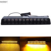 ราคา MARBIT ไฟเตือนฉุกเฉินติดกระจกรถยนต์ไฟ LED 12ดวงโคมไฟสีเหลืองอำพัน (19724431612)