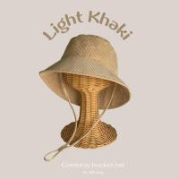 ราคา Corduroy Bucket Hat หมวกบัคเก็ตผ้าลูกฟูก มีสายคล้อง พร้อมส่ง 20 สี (19439121051)